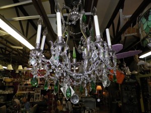shopatblu crystal chandelier green