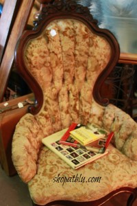 shopatblu vintage brocaid parlor chair