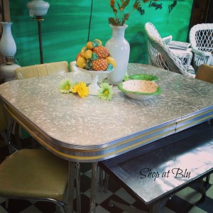 shopatblu vintage yellow table