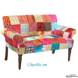 crazy quilt settee shopatblu