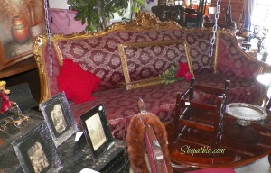 vintage red sofa frame shopatblu