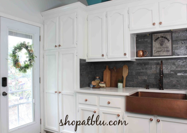 The Blue Building Antiques Shopatblu Painted kitchen cabinets