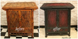 Make a Statement -Recycled Rattan Side Cabinet