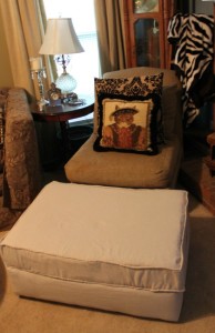 A First Attempt at Upholstery – How to Reupholster an Ottoman