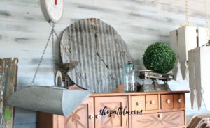 Salvaged Metal Clock