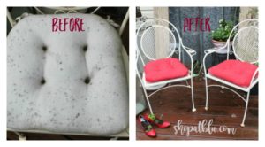 Quick outdoor cushion upcycle