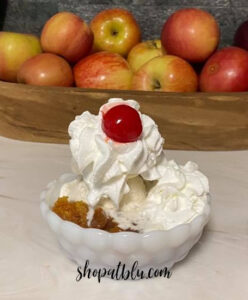 The Blue Building Antiques Shopatblu Easy Crockpot Apple Cobbler dessert