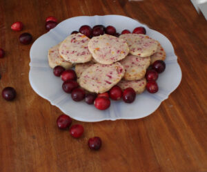 The Blue Building Antiques Shopatblu cranberry orange shortbread cookie plate