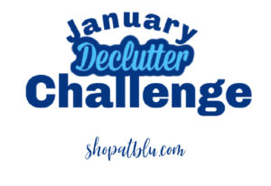 The Blue Building Antiques Shopatblu Declutter logo