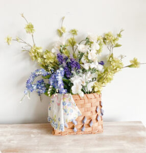 shopatblu Spring floral basket