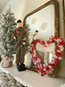 shopatblu puzzle art Valentines day snowman