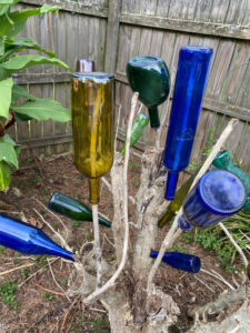 shopatblu wine bottle tree homemade