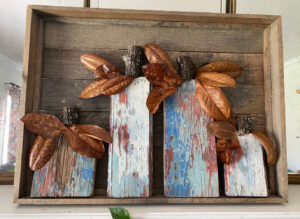 shopatblu the blue building antiques vintage wood pumpkins wall decor