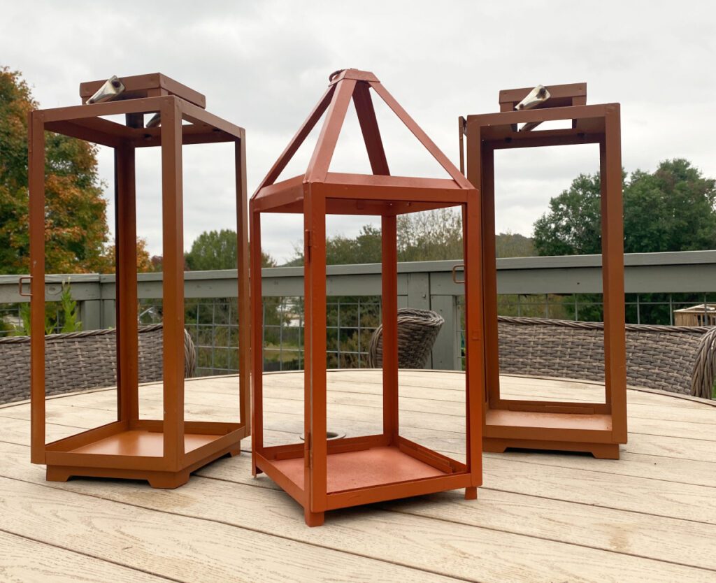 shopatblu outdoor lanterns upcycle indoor decor rustoleum