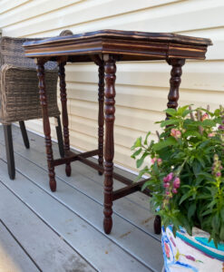 shopatblu upcycled antique radio table deck decor