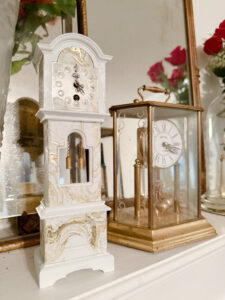 shopatblu miniature grandfather clock thrift store upcycle elgin